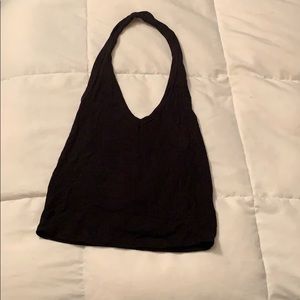 Black halter top